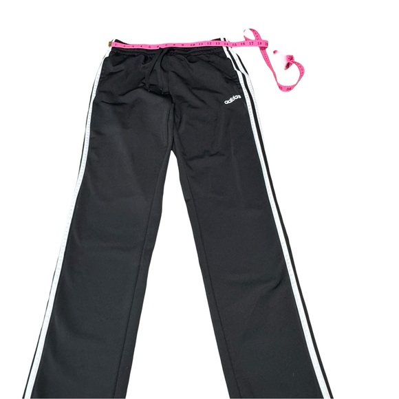 Adidas 3-Stripes Tricot Track Pants Black White Women Size M - Picture 3 of 4